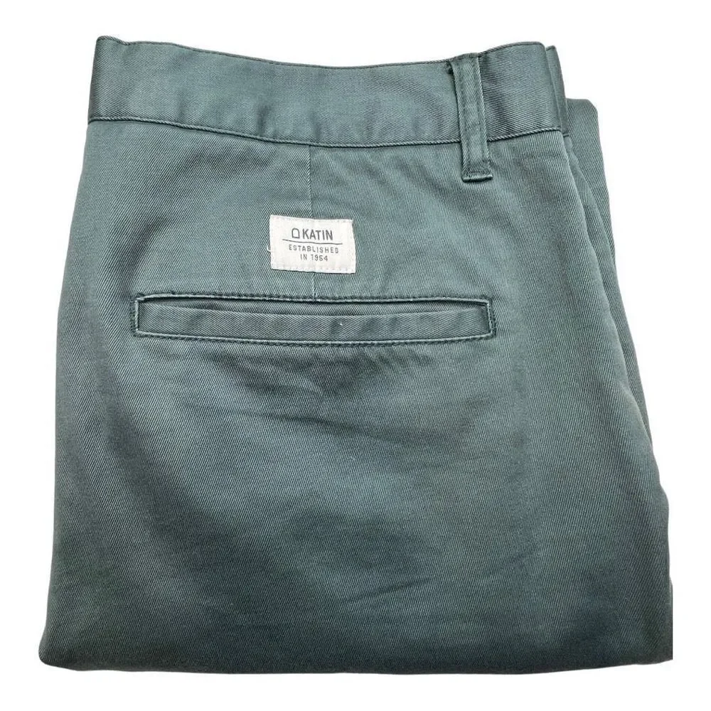 Katin Pants Double Welt Back Teal Men’s 33/31